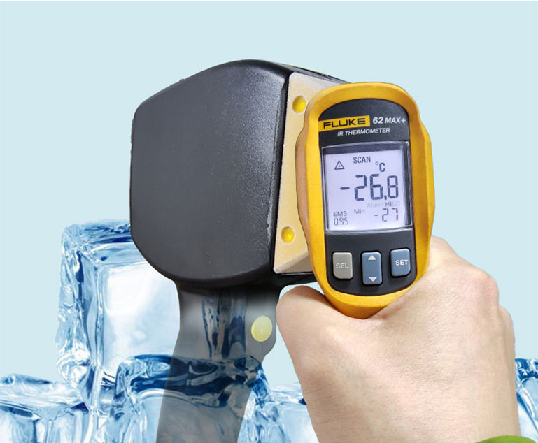 HMTech diode laser cooling demonstration with temperature display