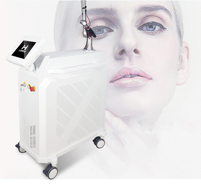Pico laser handpiece and treatment arm detail